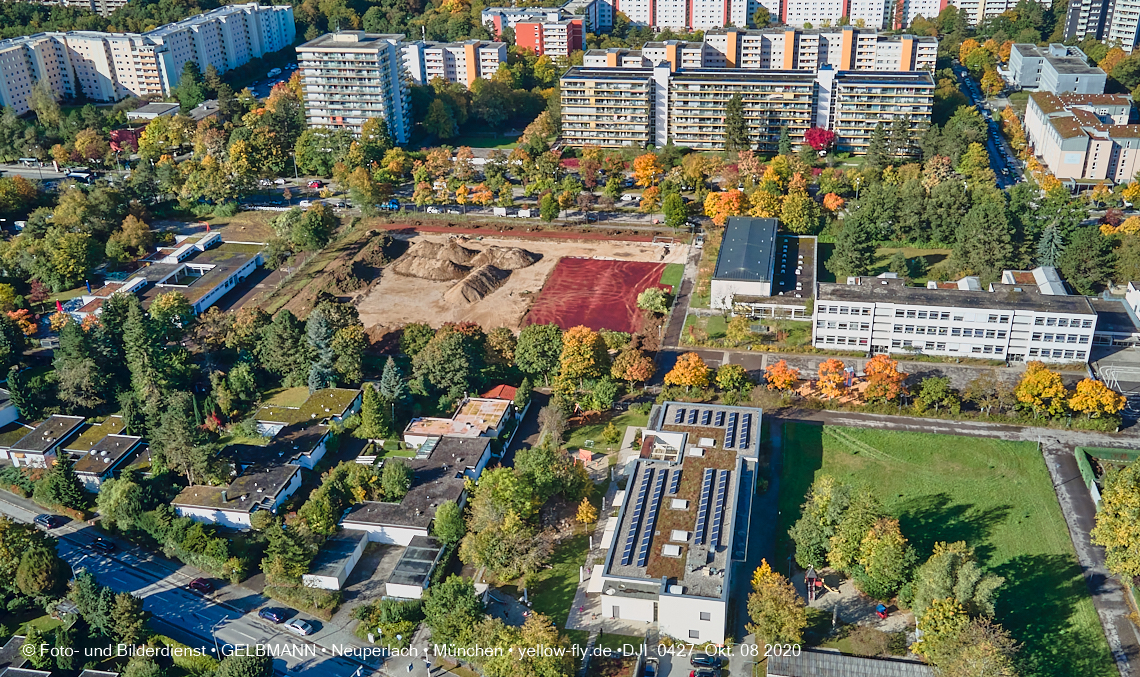 08.10.2020 - Baustelle zur Grundschule am Karl-Marx-Ring in Neuperlach